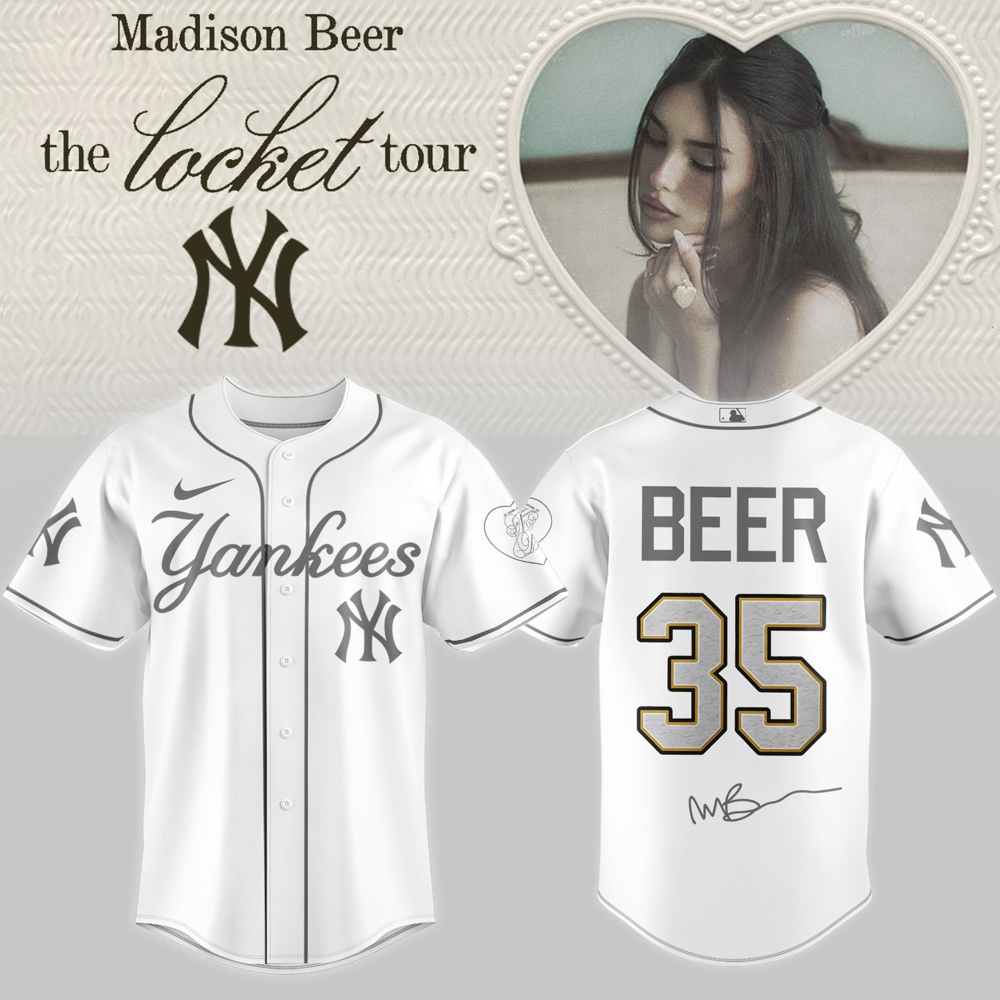 .Baseball US x Madison Beer The Locket Tour Jersey