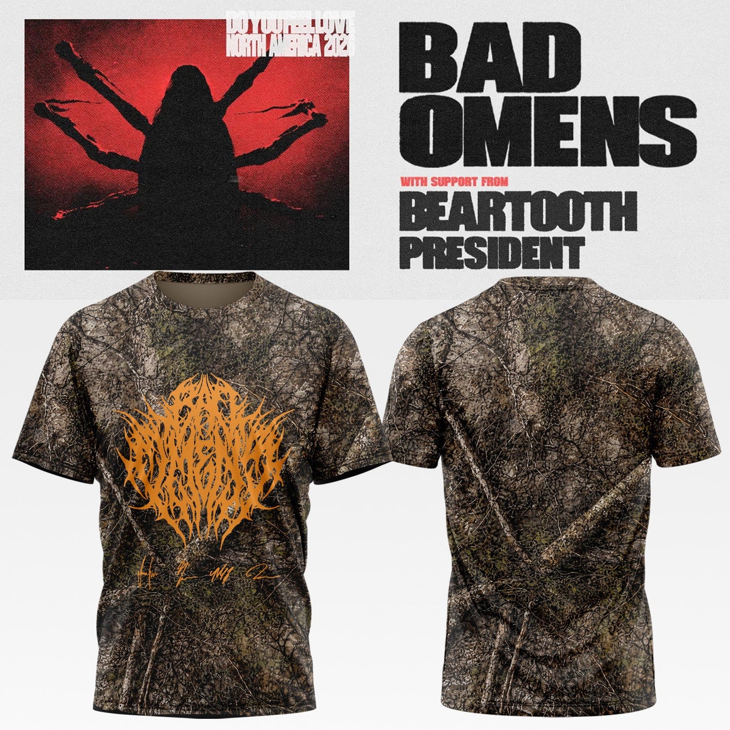 Bad Omens Do You Feel Love Tour TShirt