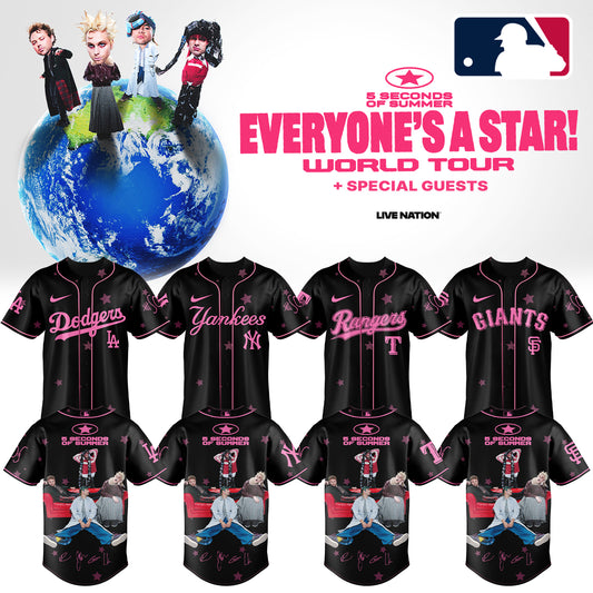 .Baseball US x 5SOS EVERYONE’S A STAR! World Tour Jersey