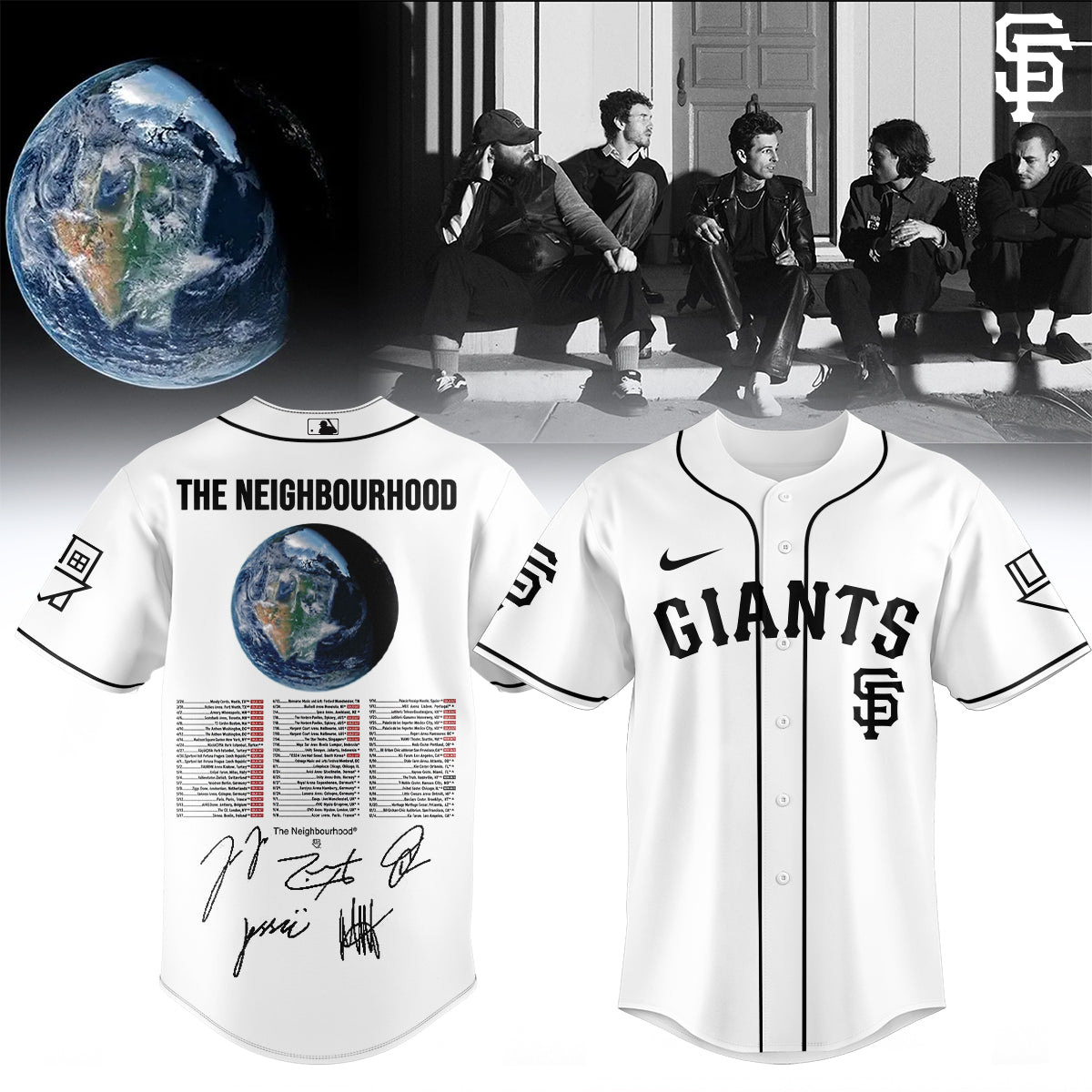 .BASEBALL ALL TEAMS x The Neighbourhood’s THE WOURLD TOUR signed Jersey
