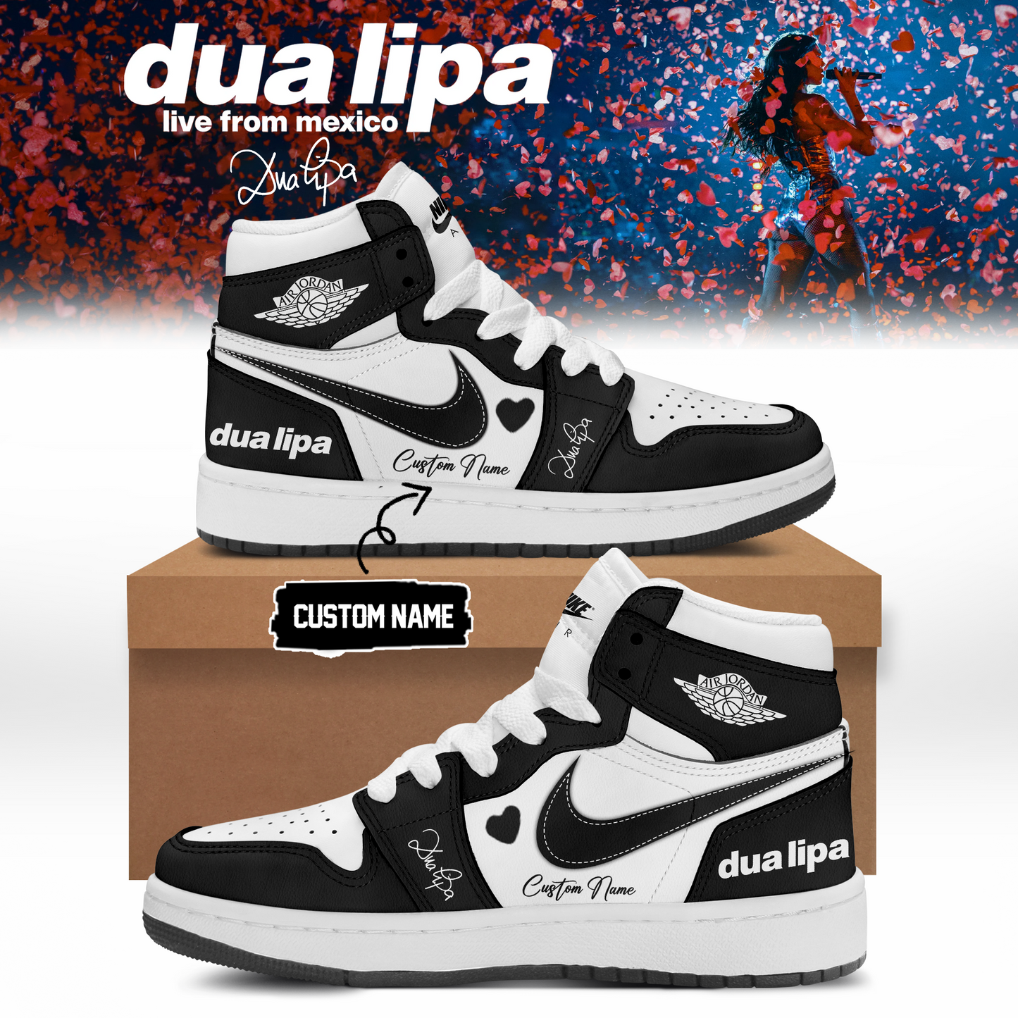 ,,.DUA LIPA “live from mexico” Limited Edition Signature – Shoes 5