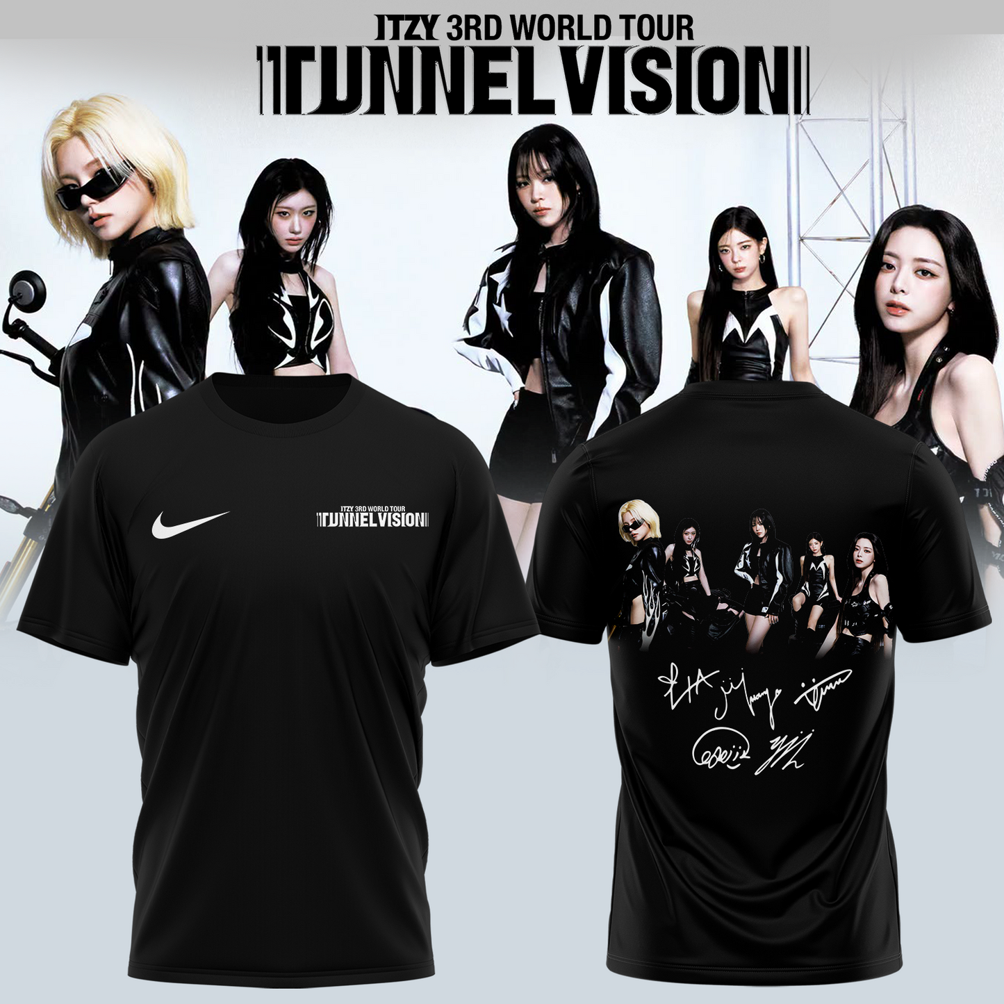 .ITZY “Tunnel Vision” World Tour 2026 Limited Edition Signature – Shirt