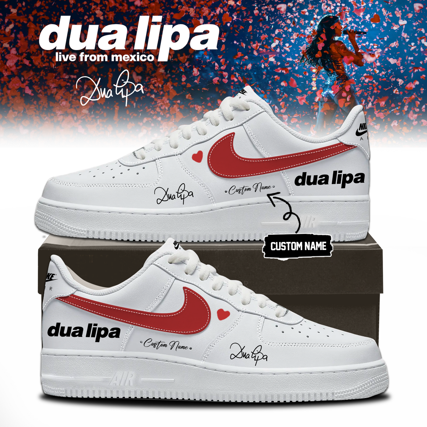 ,,.DUA LIPA “live from mexico” Limited Edition Signature – Shoes 4