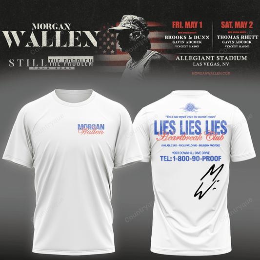 Morgan Wallen Still The Problem Tour 2026 v5 T-Shirt - Sweatshirt & Hoodie
