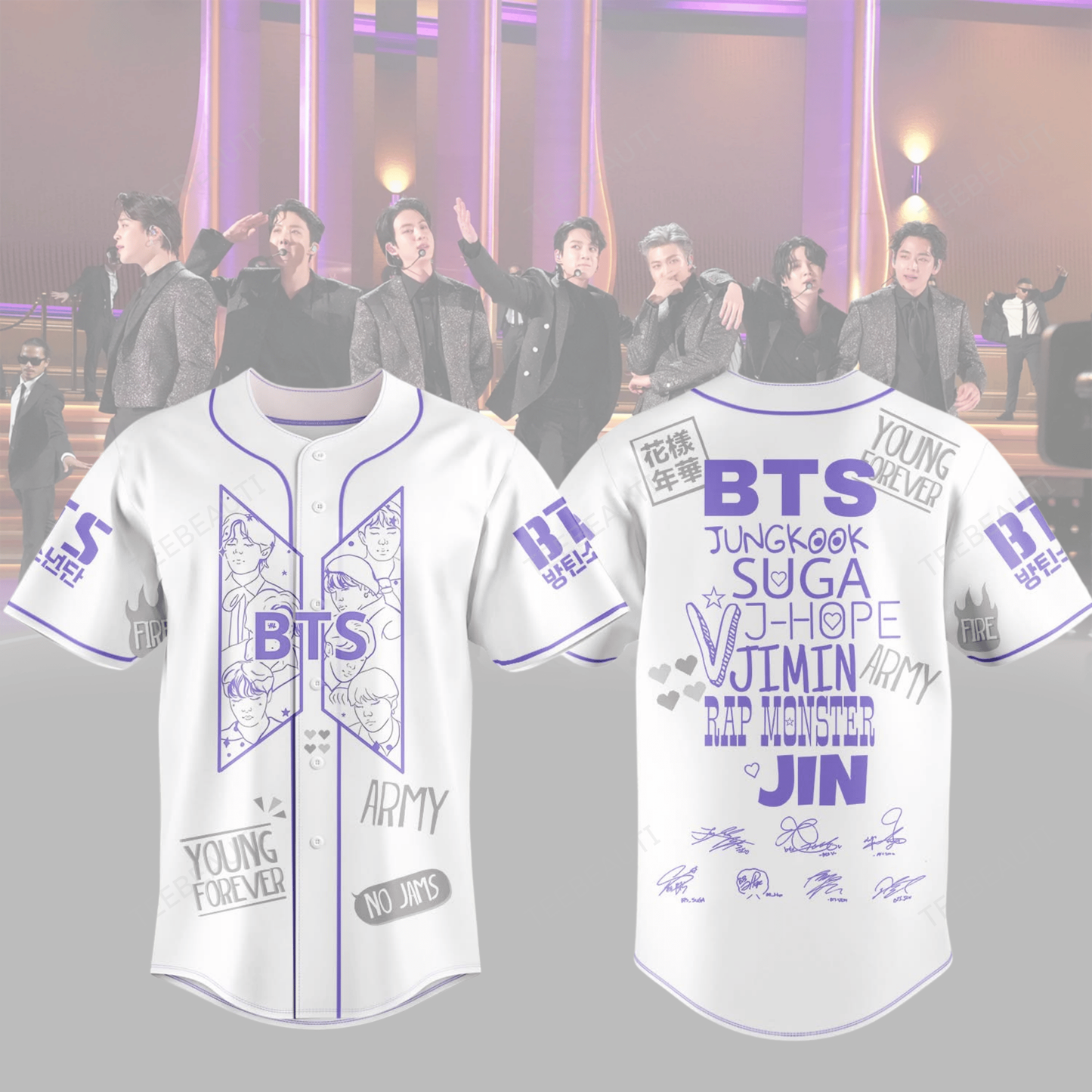 BTSLOVE Baseball Jersey Shirt Ver206