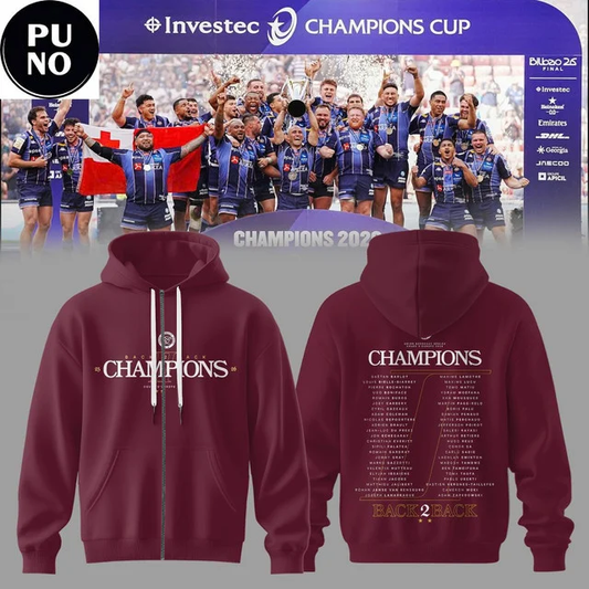 [Best Seller]Limited Edition Bordeaux Bègles 3D Zip Hoodie