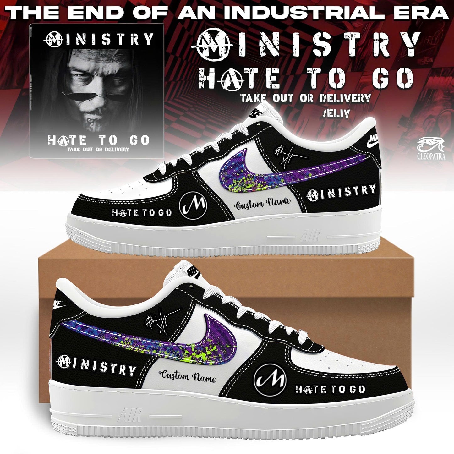Ministry – Farewell Tour Hate to go Limited Edition H34 Shoes v3