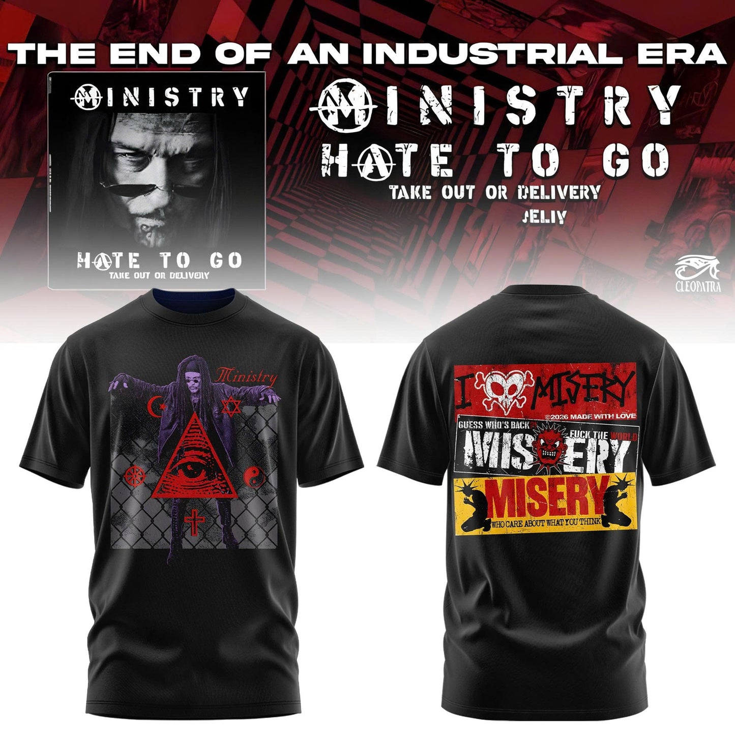 Ministry – Farewell Tour Hate to go Tshirt v2