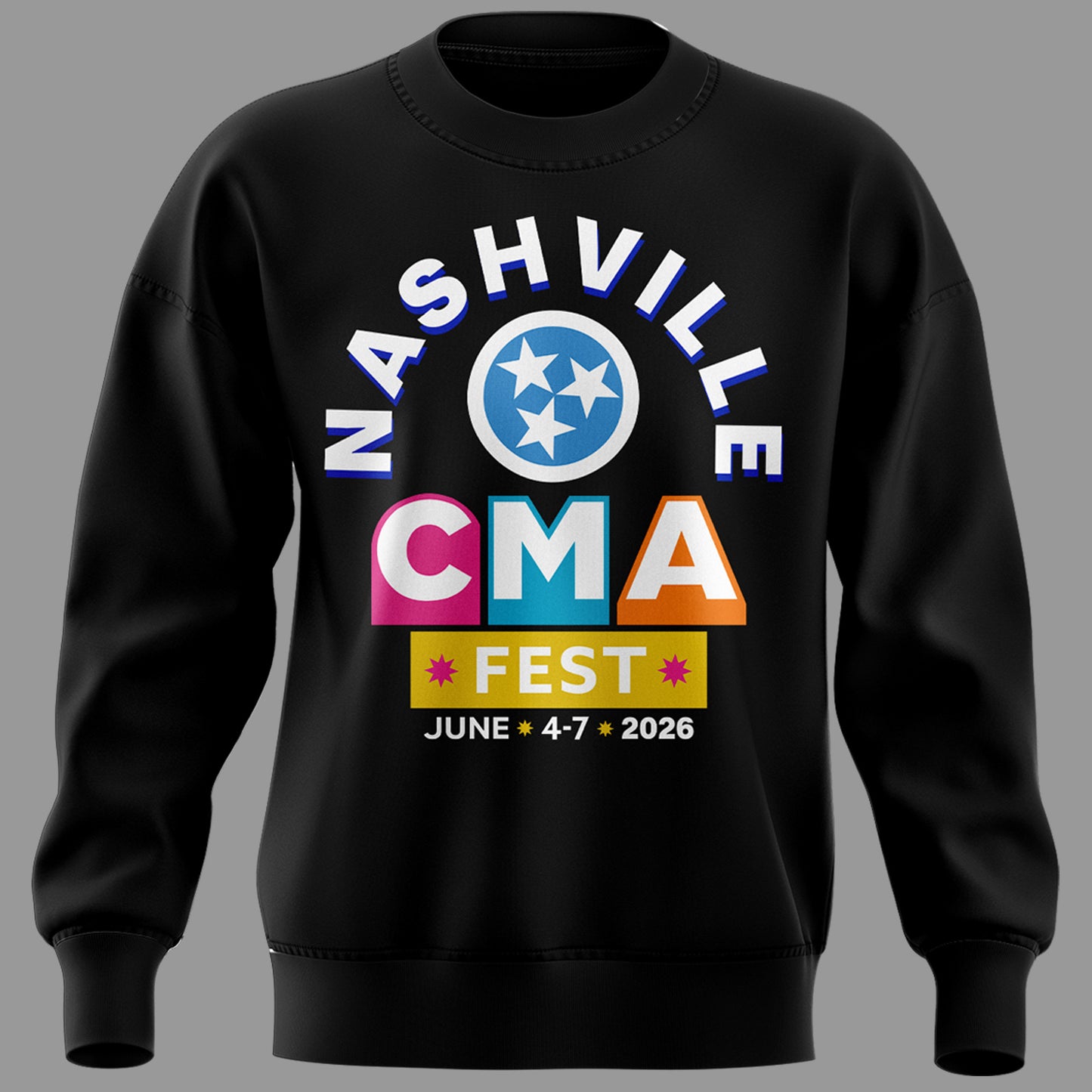 Limited Edition CMA FEST Black Sweatshirt 2026