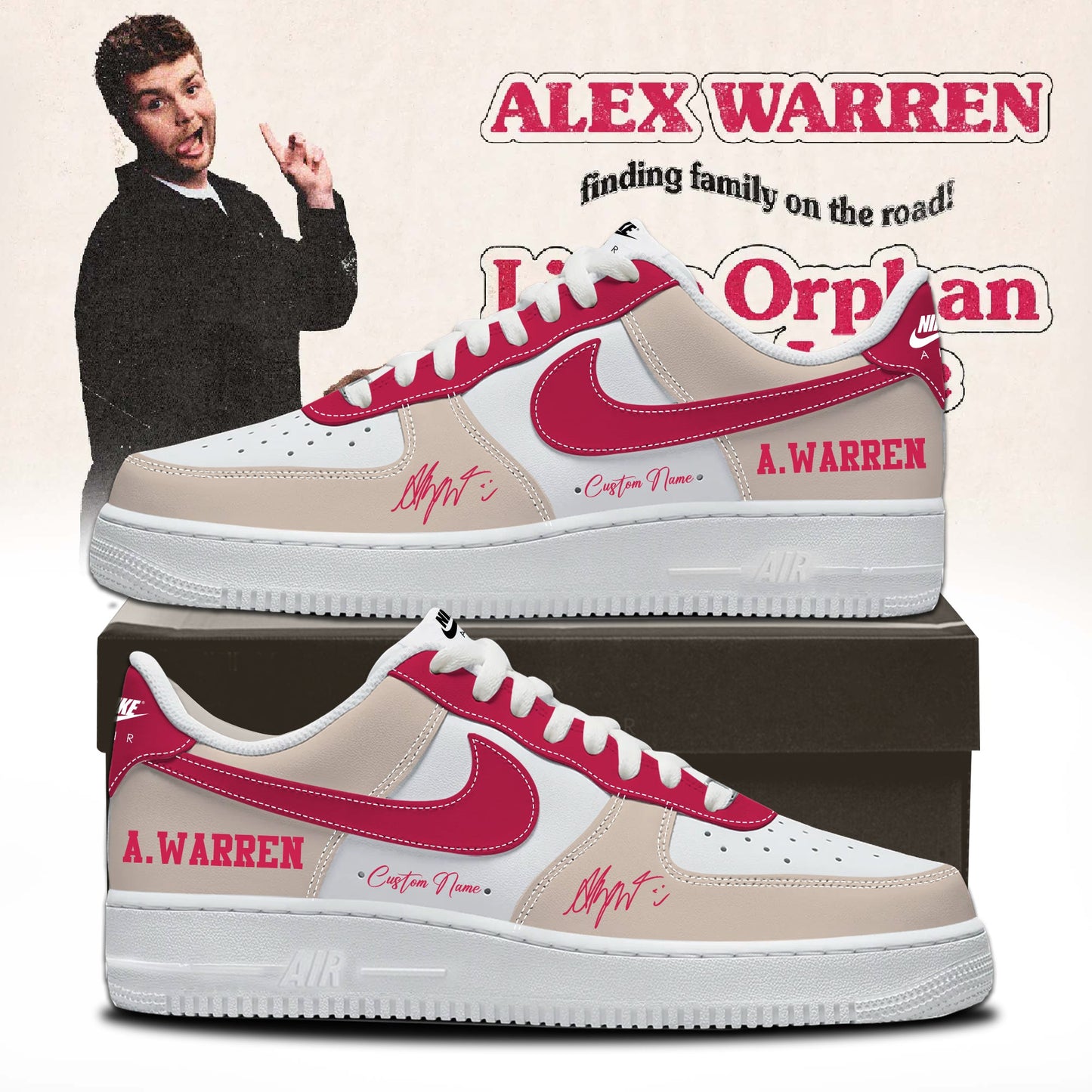 .Alex Warren’s “Little Orphan Alex” Tour Shoes