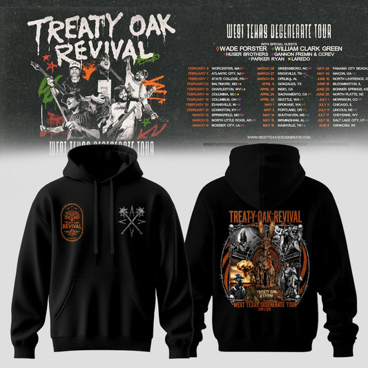 Treaty Oak Revival – West Texas Degenerate Tour Hoodie