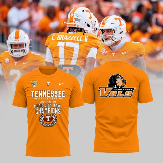 TENNESSEE – LIBERTY MUTUAL MUSIC CITY BOWL CHAMPIONS 2025 TShirt