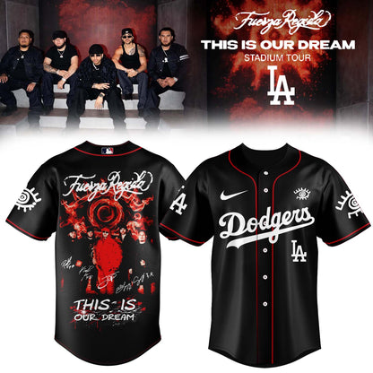 All Team X Fuerza Regida “This Is Our Dream Stadium Tour” 2026 Limited Edition Signature – Jersey