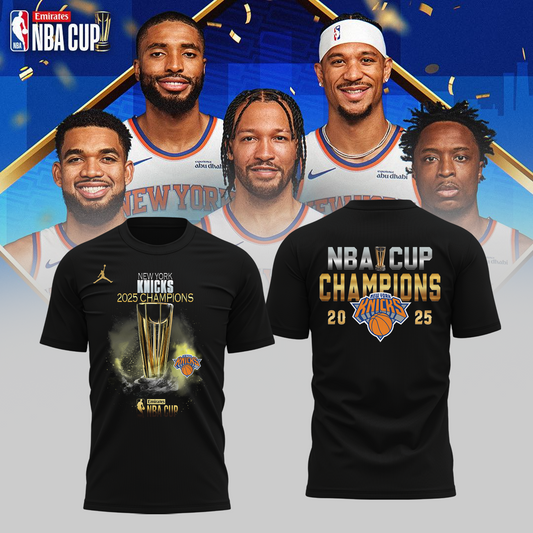 New York Knicks 2025 Cup Champions TShirt