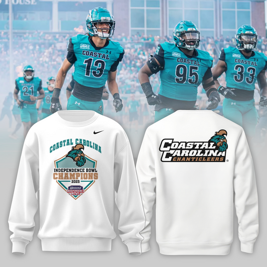 COASTAL CAROLINA – CHAMPIONS 2025  RADIANCE TECHNOLOGIES INDEPENDENCE BOWL Sweater