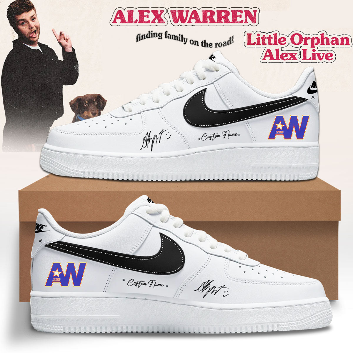 .Alex Warren’s “Little Orphan Alex” Tour Shoes
