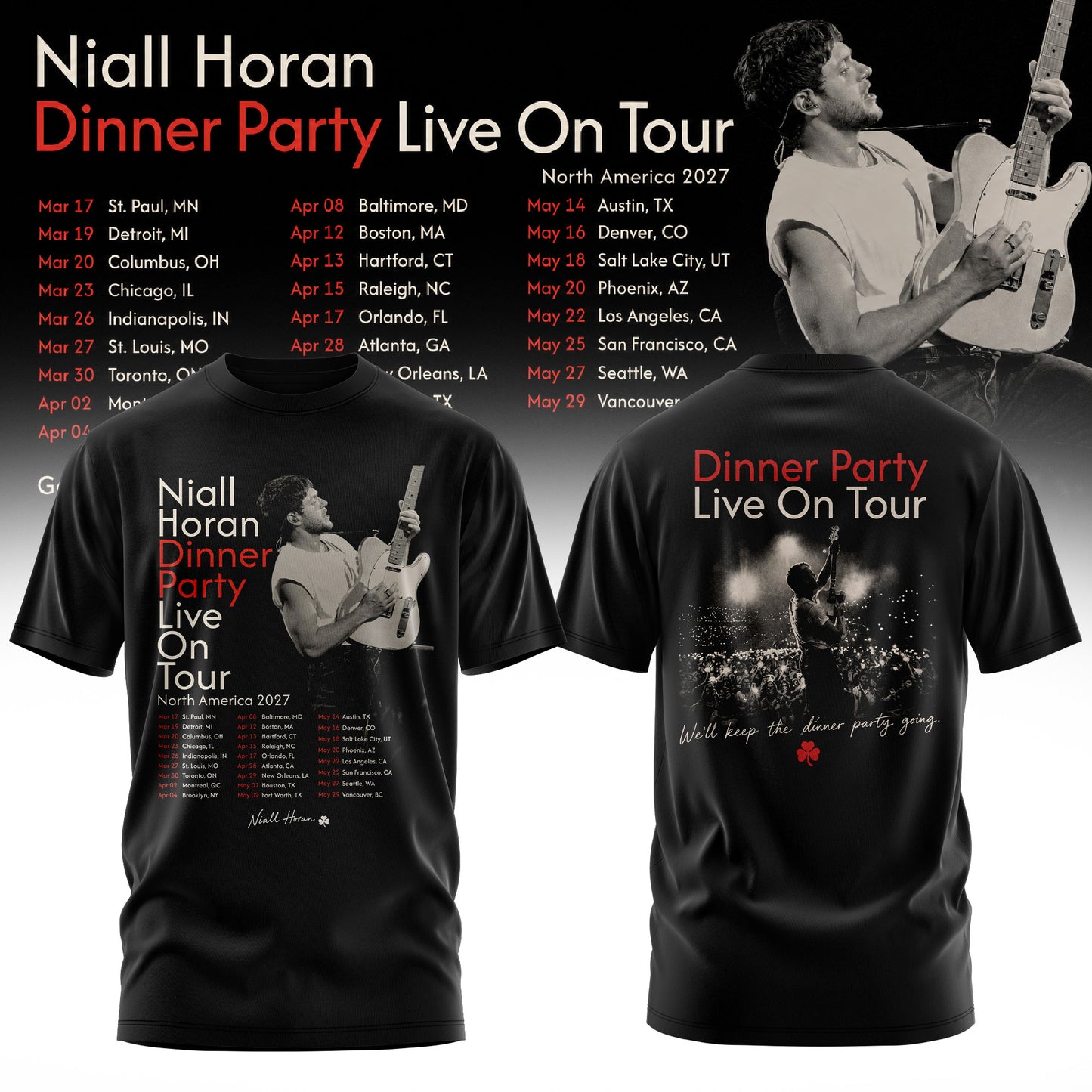 NIALL HORAN – DINNER PARTY LIVE ON TOUR TEE