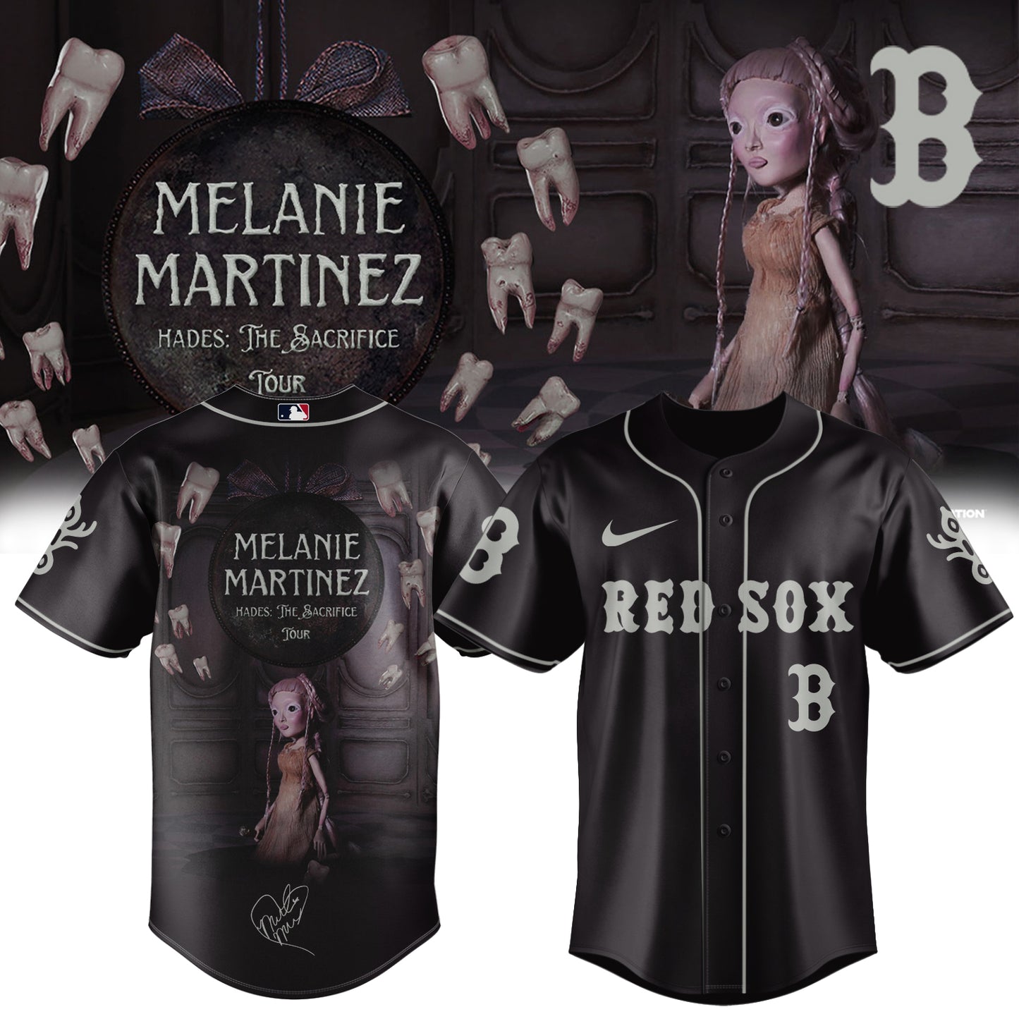 ,,Baseball X Melanie Martinez ”HADES: THE SACRIFICE TOUR 2026” Limited Edition Signature – Jersey 1