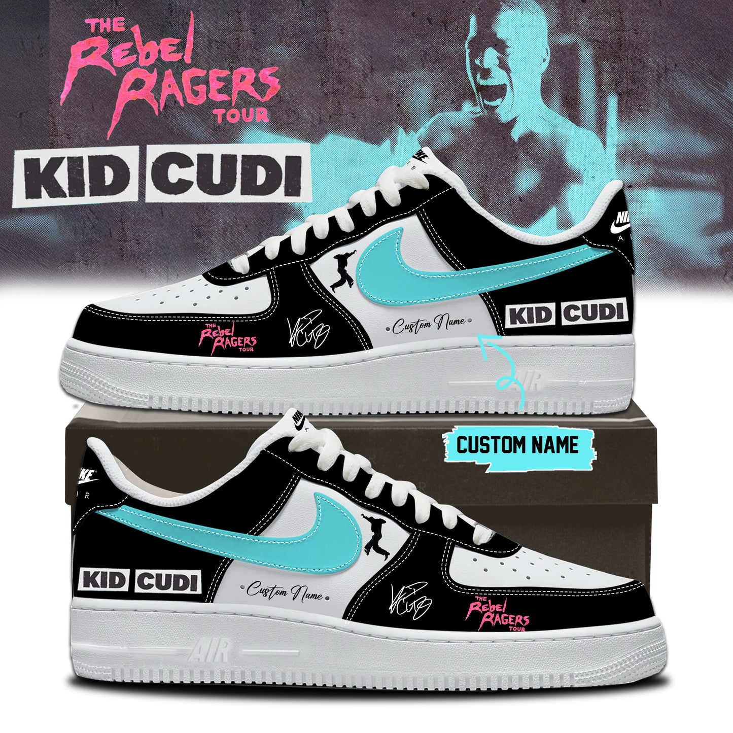 ,,KID CUDI ”The Rebel Ragers Tour 2026” Limited Edition Signature – Shoes 7