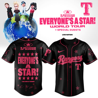 .Baseball US x 5SOS EVERYONE’S A STAR! World Tour Jersey