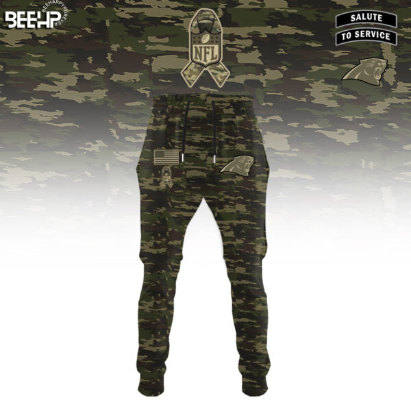 Carolina Panthers Camo 2025 Salute to Service Limited Edition Combo T-Shirt