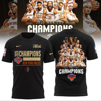New York Knicks 2025 Cup Champions T-Shirt Limited Edition