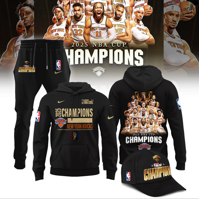 New York Knicks 2025 Cup Champions Hoodie Limited Edition