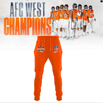 Official Denver Broncos 2025 AFC West Division Champions "Been There Won That" Hoodie - Orange