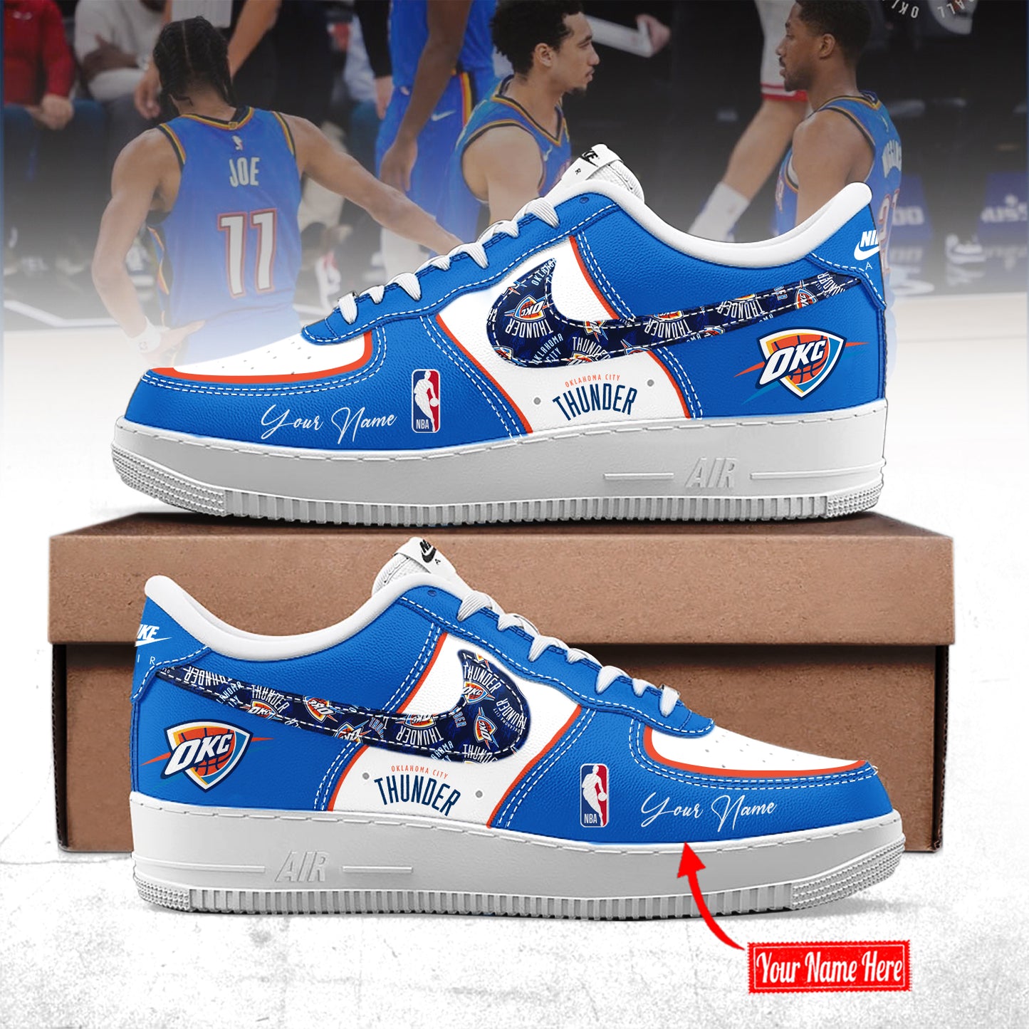 Oklahoma City Thunder Limited Edition AF1 Sneaker