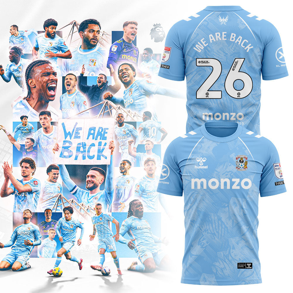 .Coventry City WE ARE PREMIER LEAGUE Limited Edition Shirt Blue