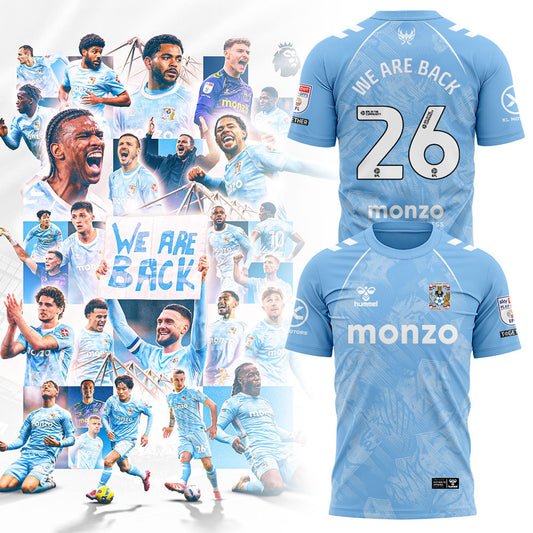 .Coventry City WE ARE PREMIER LEAGUE Limited Edition Shirt Blue