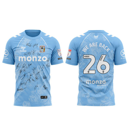 .Coventry City WE ARE PREMIER LEAGUE Limited Edition Shirt Blue Signature