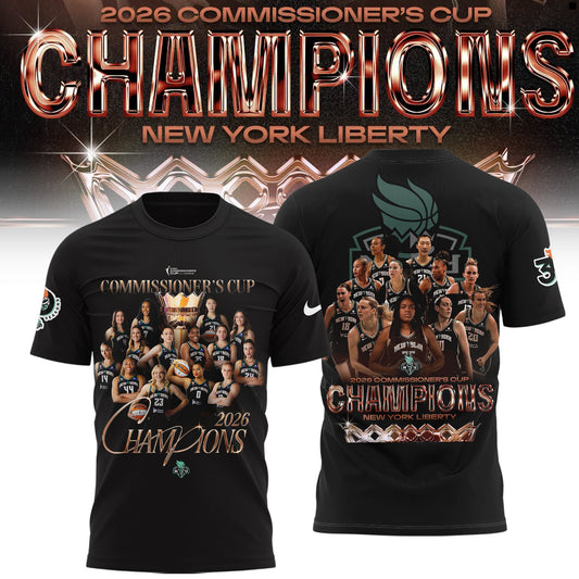 Limited Edition NY Liberty 2026 Commissioner’s Cup Champions Shirt