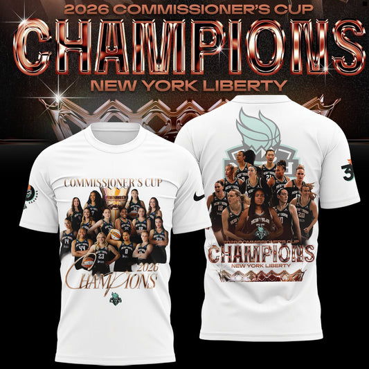 Limited Edition NY Liberty 2026 Commissioner’s Cup Champions Shirt