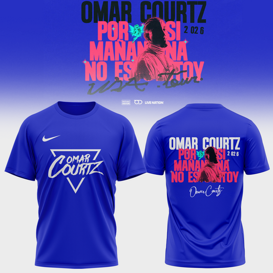 ,,.Omar Courtz “Por Si Mañana No Estoy” World Tour 2026 Signed – Shirt