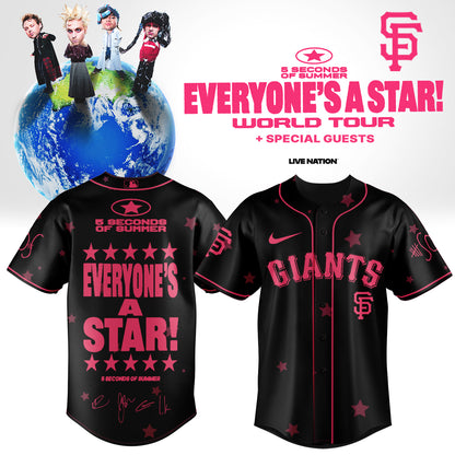 .Baseball US x 5SOS EVERYONE’S A STAR! World Tour Jersey