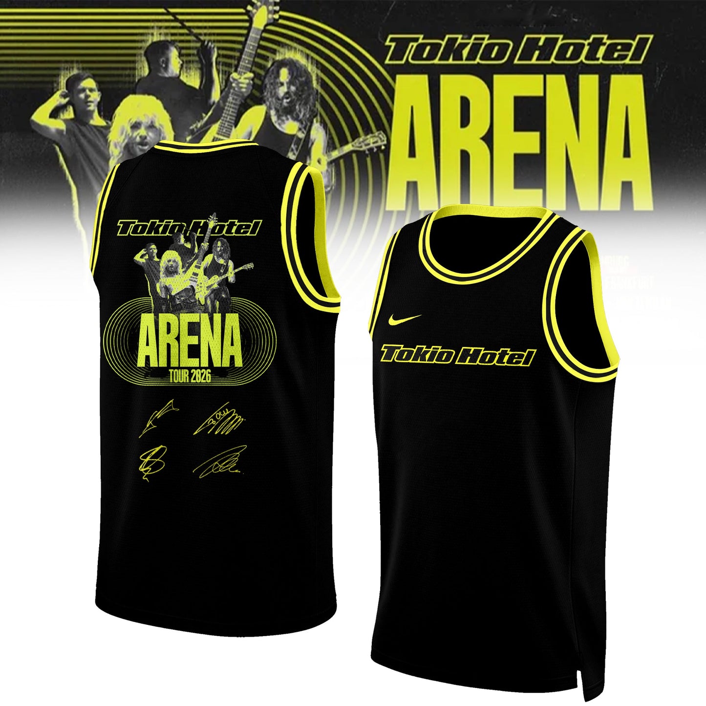 ,,.Tokio Hotel ”ARENA TOUR 2026” Limited Edition Signature – Jersey