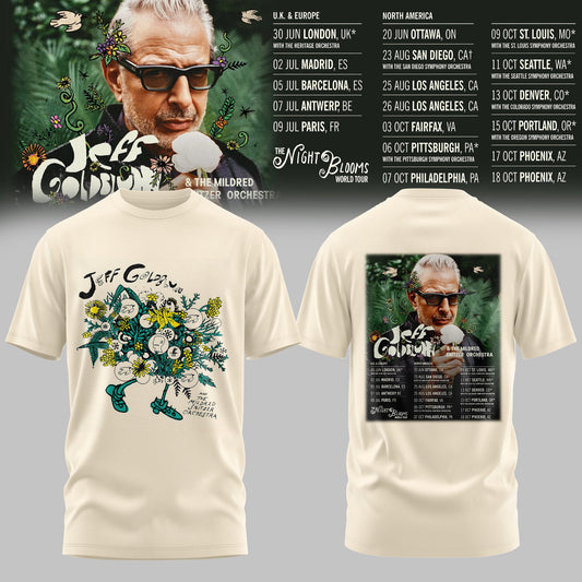 JEFF GOLDBLUM LIMITED EDITION TOUR TSHIRT COLLECTION