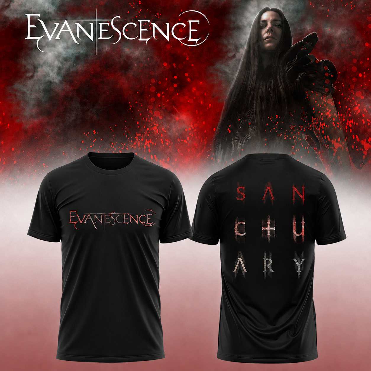 Evanescence “Sanctuary 2026 World Tour” – TShirt