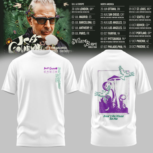JEFF GOLDBLUM LIMITED EDITION TOUR TSHIRT COLLECTION