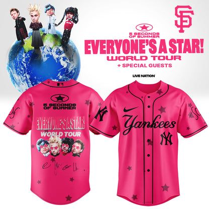 .Baseball US x 5SOS EVERYONE’S A STAR! World Tour Jersey