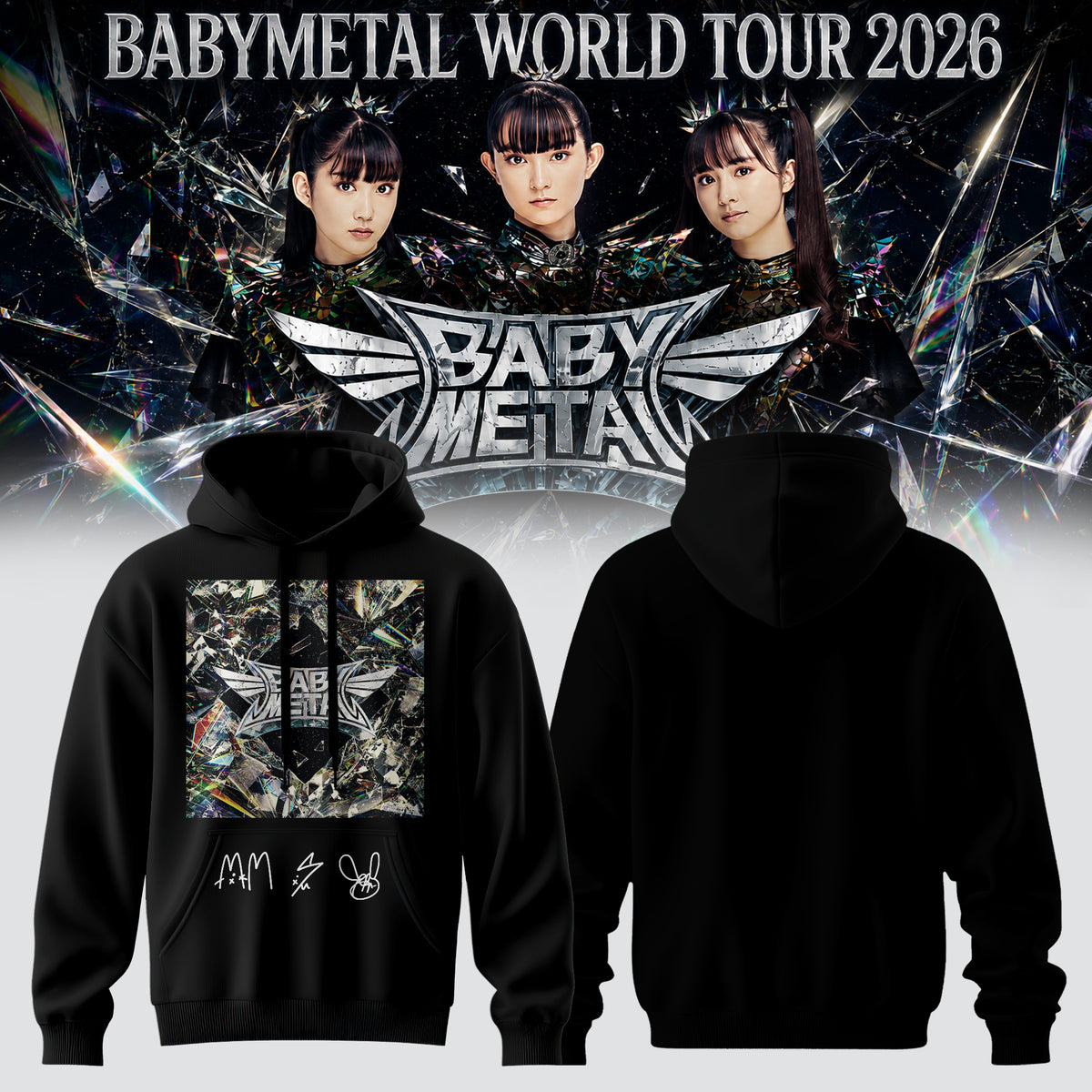 BABYMETAL “WORLD TOUR 2026” Signature Limited Edition – Hoodie