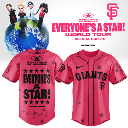 .Baseball US x 5SOS EVERYONE’S A STAR! World Tour Jersey