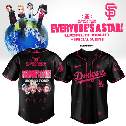 .Baseball US x 5SOS EVERYONE’S A STAR! World Tour Jersey