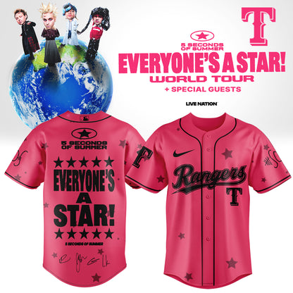 .Baseball US x 5SOS EVERYONE’S A STAR! World Tour Jersey