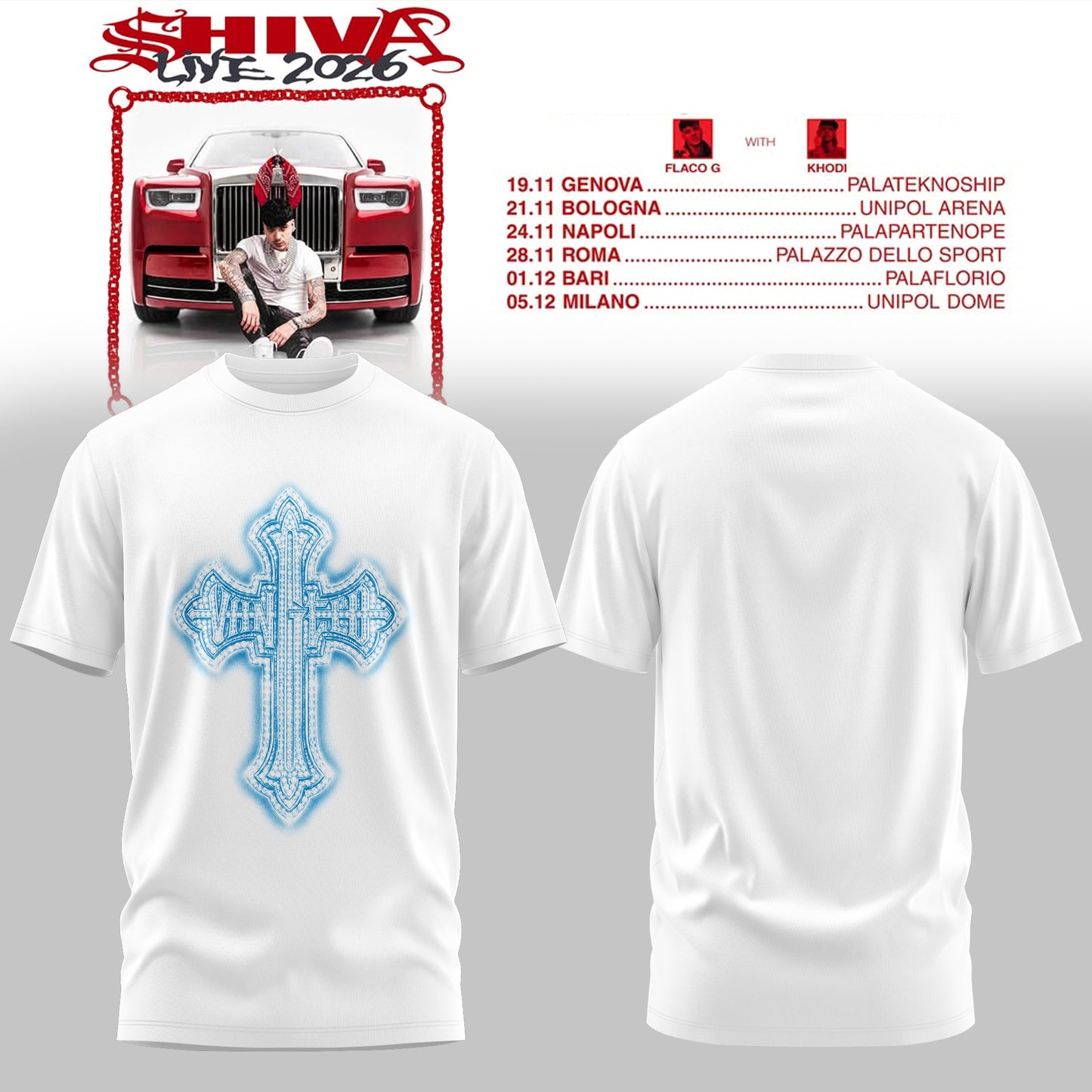 SHIVA Live Tour 2026 T-shirt