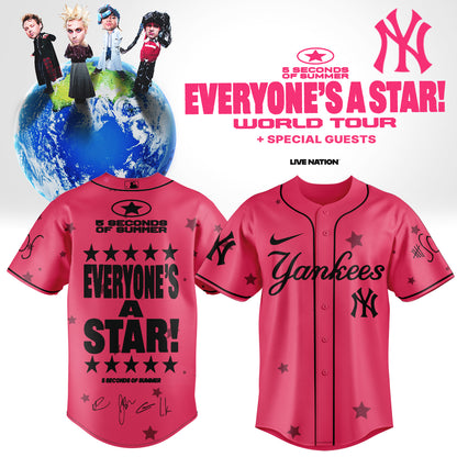 .Baseball US x 5SOS EVERYONE’S A STAR! World Tour Jersey