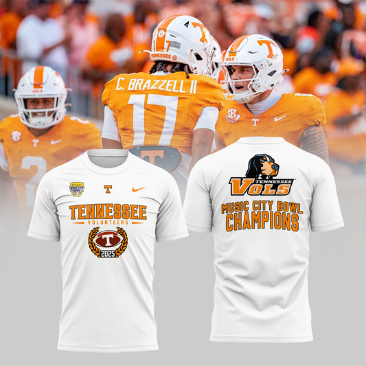 TENNESSEE – LIBERTY MUTUAL MUSIC CITY BOWL CHAMPIONS 2025 TShirt