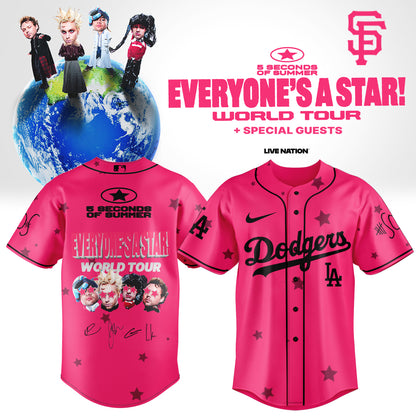 .Baseball US x 5SOS EVERYONE’S A STAR! World Tour Jersey