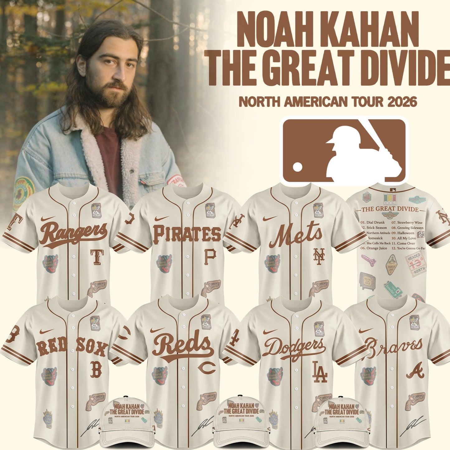 .Baseball x Noah Kahan Tour 2026 Jersey Limited Edition V2